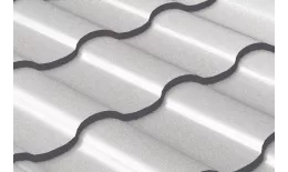 Металлочерепица Grand Line Кредо (Kredo) 0.45 Полиэстер RAL 9006 бело-алюминиевый купить в краснодаре