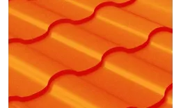 Металлочерепица Grand Line Кредо (Kredo) 0.45 Полиэстер RAL 2004 оранжевый купить в краснодаре