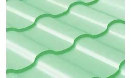 Металлочерепица Grand Line Кредо (Kredo) 0.45 Полиэстер RAL 6019 бело-зеленый купить в краснодаре