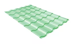 Металлочерепица Grand Line Кредо (Kredo) 0.45 Полиэстер RAL 6019 бело-зеленый купить в краснодаре