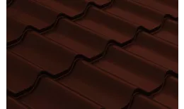 Металлочерепица GL Классик (Classic) Quarzit Pro Matt RAL 8017 шоколад купить в краснодаре