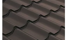 Металлочерепица GL Классик (Classic) Quarzit Pro Matt RR 32 темно-коричневый купить в краснодаре