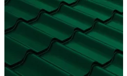 Металлочерепица Grand Line Классик (Classic) 0.45 Drap RAL 6005 зеленый мох купить в краснодаре