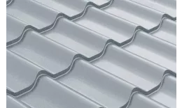 Металлочерепица Grand Line Классик (Classic) Полиэстер 0.45 RAL 9006 бело-алюминиевый купить в краснодаре