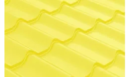 Металлочерепица Grand Line Классик (Classic) Полиэстер 0.45 RAL 1018 цинково-желтый купить в краснодаре
