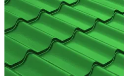 Металлочерепица Grand Line Модерн (Modern) 0,45 Полиэстер RAL 6002 лиственно-зеленый купить в краснодаре