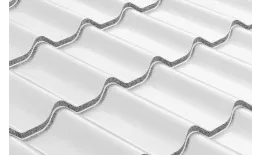 Металлочерепица Grand Line Модерн (Modern) 0,45 Полиэстер RAL 9003 сигнальный белый купить в краснодаре