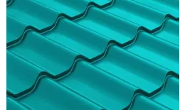 Металлочерепица Grand Line Модерн (Modern) 0,45 Полиэстер RAL 5021 Водная синь купить в краснодаре