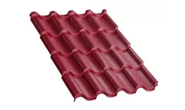 Металлочерепица Монтерроса-XL PURMAN 0.5 мм RAL 3005 Красное вино купить в краснодаре