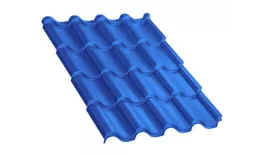 Металлочерепица Монтерроса-ML PURMAN 0.5 мм RAL 5005 Сигнальный синий купить в краснодаре