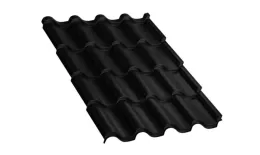 Металлочерепица Монтерроса-SL PURMAN 0.5 мм RAL 9005 Черный купить в краснодаре