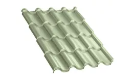 Металлочерепица Монтерроса-S PURMAN 0.5 мм Tourmalin Светло-зеленый металлик купить в краснодаре