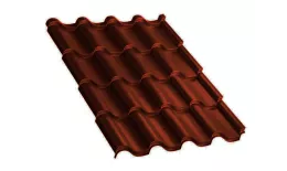 Металлочерепица Монтерроса-ML VikingMP E 0.5 мм RAL 8004 Терракота купить в краснодаре