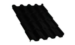 Металлочерепица Монтерроса-ML VikingMP E 0.5 мм RAL 9005 Черный купить в краснодаре