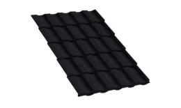 Металлочерепица Монтекристо-ML VikingMP E 0.5 мм RAL 7024 мокрый асфальт купить в краснодаре