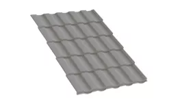 Металлочерепица Монтекристо-X NormanMP 0.5 мм RAL 9006 Бело-алюминиевый купить в краснодаре