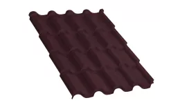 Металлочерепица Монтерроса-M NormanMP 0.5 мм RAL 3005 Красное вино купить в краснодаре