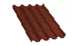 Металлочерепица Монтерроса-ML NormanMP 0.5 мм RAL 8004 Терракота купить в краснодаре