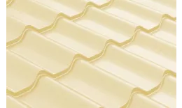 Металлочерепица GL Классик (Classic) 0.5 Satin RAL 1015 светлая слоновая кость купить в краснодаре