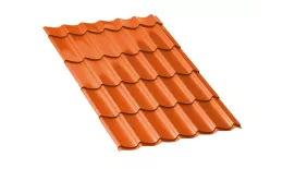 Металлочерепица Ламонтерра Полиэстер 0.45 мм RAL 2004 Оранжевый купить в краснодаре