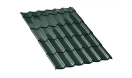 Металлочерепица Ламонтерра-XL Полиэстер 0.4 мм RAL 6005 зеленый мох купить в краснодаре