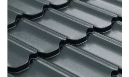 Металлочерепица GL Квинта плюс 3D (Kvinta Plus 3D) 0,5 GreenCoat Pural Matt RR 2H3 темно-серый купить в краснодаре