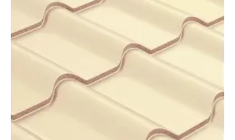 Металлочерепица GL Камея (Kamea) 0,5 Satin RAL 1015 светлая слоновая кость купить в краснодаре