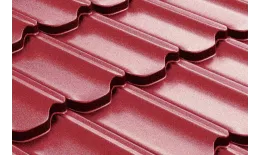 Металлочерепица GL Квинта плюс 3D (Kvinta Plus 3D) 0,5 Quarzit Lite RAL 3005 красное вино купить в краснодаре