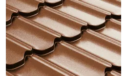 Металлочерепица GL Квинта плюс 3D (Kvinta Plus 3D) 0,5 Quarzit Cuprum Steel медь купить в краснодаре