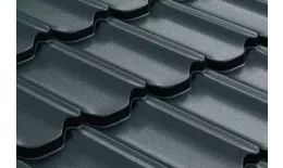 Металлочерепица GL Квинта плюс 3D (Kvinta Plus 3D) 0,5 Rooftop Matte (Стальной Бархат) RAL 7024 мокрый асфальт купить в краснодаре