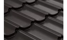 Металлочерепица GL Квинта плюс 3D (Kvinta Plus 3D) 0,5 Rooftop Matte Стальной бархат RR 32 темно-коричневый купить в краснодаре