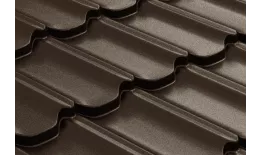 Металлочерепица GL Квинта плюс 3D (Kvinta Plus 3D) 0,5 Rooftop Matte (Стальной Бархат) RAL 8017 шоколад купить в краснодаре