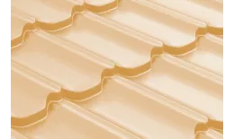 Металлочерепица GL Квинта плюс 3D (Kvinta Plus 3D) 0,45 Drap RAL 1014 слоновая кость купить в краснодаре