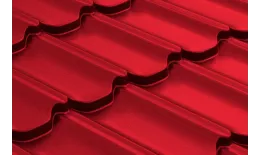 Металлочерепица Grand Line Квинта плюс 3D (Kvinta Plus 3D) 0,45 Полиэстер RAL 3003 рубиново-красный купить в краснодаре