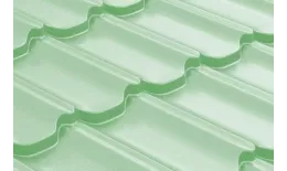 Металлочерепица GL Квинта плюс 3D (Kvinta Plus 3D) 0,45 Полиэстер RAL 6019 бело-зеленый купить в краснодаре