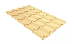 Металлочерепица GL Камея (Kamea) 0,45 Drap RAL 1014 слоновая кость купить в краснодаре