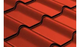 Металлочерепица Grand Line Камея (Kamea) 0,5 Satin Matt RAL 8004 терракота купить в краснодаре
