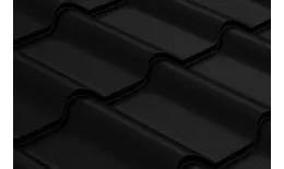 Металлочерепица Grand Line Камея (Kamea) 0,5 Satin Matt RAL 9005 черный купить в краснодаре