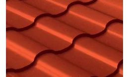 Металлочерепица GL Кредо (Kredo) 0.5 Satin Matt RAL 8004 терракота купить в краснодаре