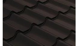 Металлочерепица GL Классик (Classic) PurLite Matt 0.5 RR 32 темно-коричневый купить в краснодаре