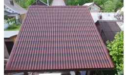 Вид на скате крыши Купить черепицу ондулин в Краснодаре.