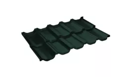 Металлочерепица GL Квинта Уно (Kvinta Uno) 0,5 GreenCoat Pural RAL 6020 хромовая зелень купить в краснодаре