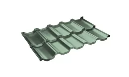 Металлочерепица Grand Line Квинта Уно (Kvinta Uno) 0,45 Полиэстер RAL 6019 бело-зеленый купить в краснодаре