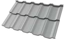 Металлочерепица Grand Line Квинта Уно (Kvinta Uno) 0,45 Полиэстер RAL 9006 