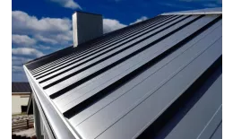 Двойной стоячий фальц Line Grand Line Rooftop Matte Стальной Бархат 0.5 мм RAL 7024 Мокрый асфальт купить в краснодаре