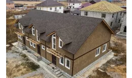 Вид на крыше Гибкая черепица ТехноНИКОЛЬ Финская Соната