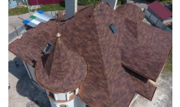 Гибкая черепица Docke PREMIUM Саппоро зрелый каштан купить в краснодаре