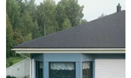 Вид на крыше Гибкая черепица Katepal Classic-KL серый