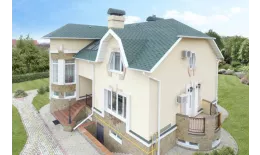 Гибкая черепица Katepal Katrilli моховая зелень купить в краснодаре