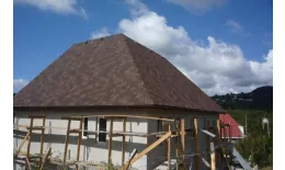 Гибкая черепица Tegola Nordland Лемех красный европа купить в краснодаре